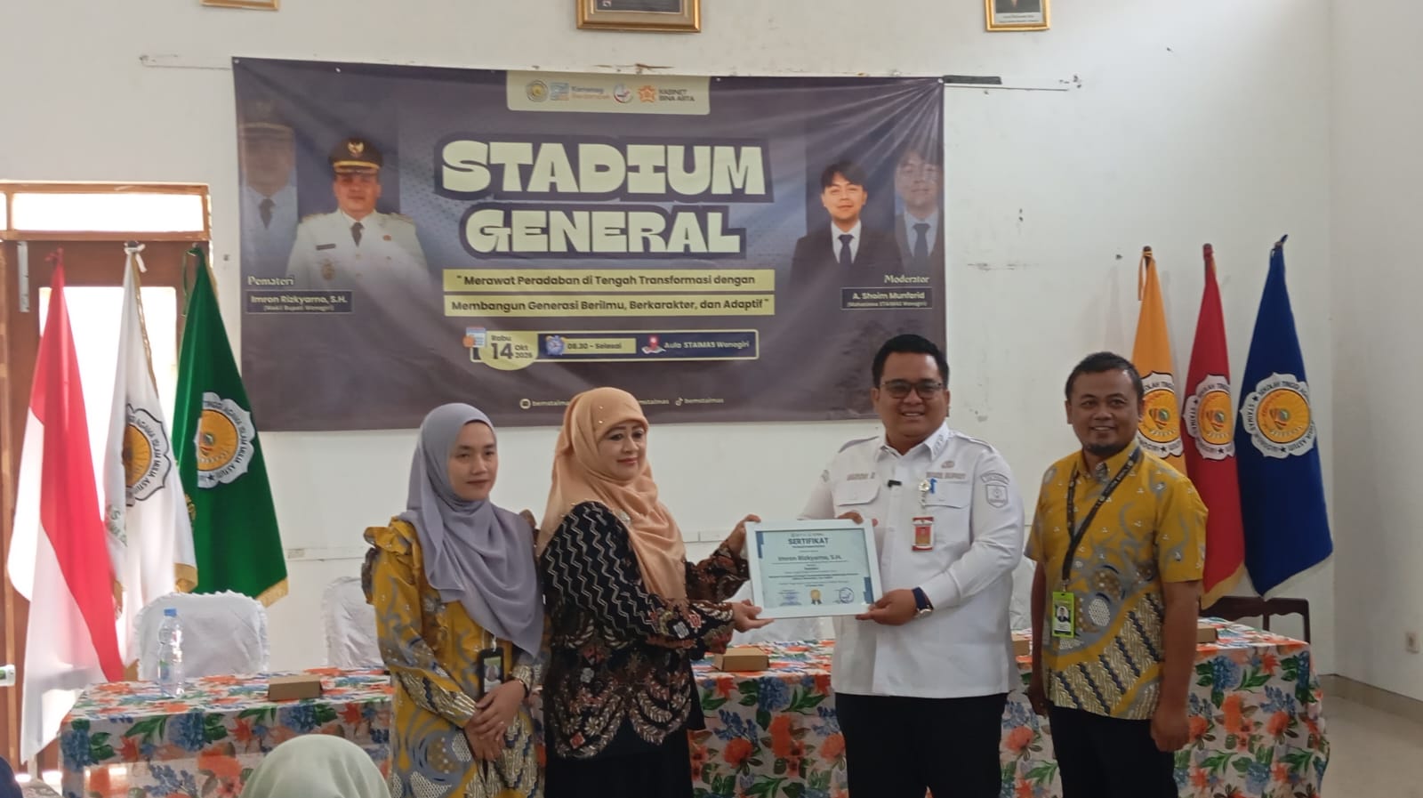Stadium General di STAIMAS, Wabup Wonogiri Ingatkan Kecerdasan Harus Berpijak pada Moral